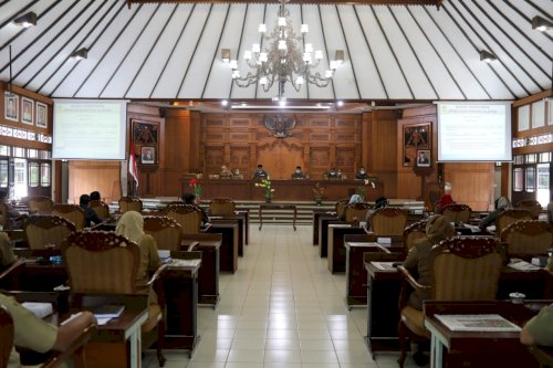 Rapat Paripurna Raperda Grand Design Pembangunan Kependudukan dan Jaminan Kesehatan Masyarakat Misiki di Kab Klaten 15 Maret 2021