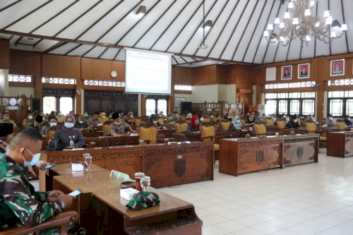 Rapat Paripurna Raperda Grand Design Pembangunan Kependudukan dan Jaminan Kesehatan Masyarakat Misiki di Kab Klaten 15 Maret 2021