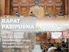 Rapat Paripurna di Gedung Paripurna DPRD Kabupaten Klaten dengan agenda Persetujuan Penetapan Pembentukan Alat Kelengkapan DPRD untuk masa jabatan 2024-2029