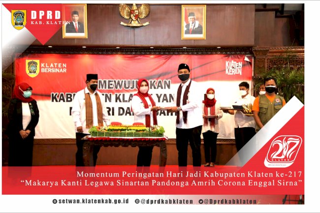 PERINGATAN HARI JADI KE-217 KABUPATEN KLATEN  DIGELAR SECARA SEDERHANA