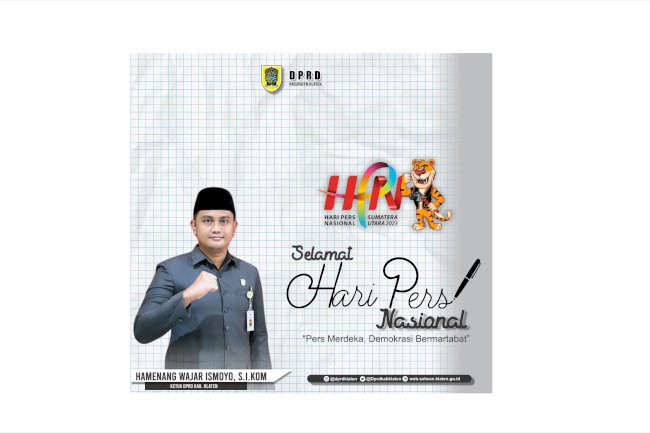 DPRD Kabupaten Klaten mengucapkan Selamat Hari Pers Nasional 2023, untuk seluruh rekan-rekan pers di Indonesia, "Pers Merdeka, Demokrasi Bermartabat”  #dprd #haripers #persmerdeka #demokrasibermartabat