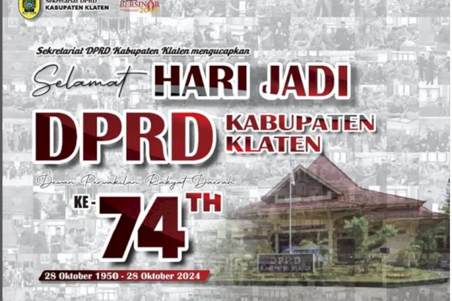 Selamat Hari Jadi ke-74 DPRD Kabupaten Klaten
