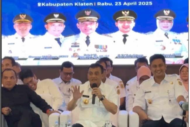Pimpinan DPRD Kabupaten Klaten menghadiri acara Musyawarah Perencanaan Pembangunan Wilayah (Musrenbangwil) 7 Kabupaten, Provinsi Jawa Tengah Tahun 2025 dengan tema "Meneguhkan Posisi Jawa Tengah Sebagai Lumbung Pangan Nasional" Rabu siang (23/4) di Pendopo Kabupaten Klaten .