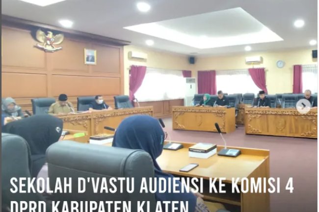 Kamis, 5 Juni 2025 Sekolah Inklusi D’Vastu Klaten melakukan audiensi dengan Komisi 4 DPRD Kabupaten Klaten, di Ruang Banggar