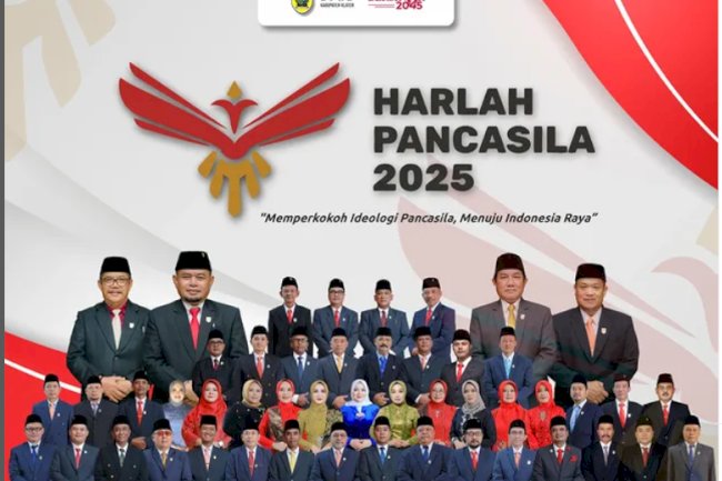 DPRD Kabupaten Klaten mengucapkan Selamat Memperingati Hari Lahir Pancasila 202. Pada momentum bersejarah ini, semangat kebangsaan kembali diteguhkan, dan nilai-nilai Pancasila terus ditanamkan dalam kehidupan bermasyarakat, berbangsa, dan bernegara.