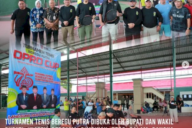Turnamen Tenis Beregu Putra DPRD Cup 2025.