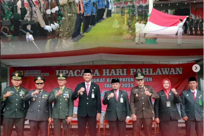 Ketua DPRD Klaten Hadiri Upacara Hari Pahlawan 2025