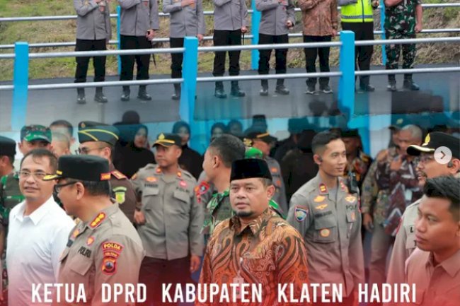 KETUA DPRD KABUPATEN KLATEN HADIRI PERESMIAN JEMBATAN MERAH PUTIH PRESISI
