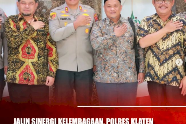 Jalin Sinergi Kelembagaan, Polres Klaten Lakukan Silaturahmi ke DPRD Kabupaten Klaten
