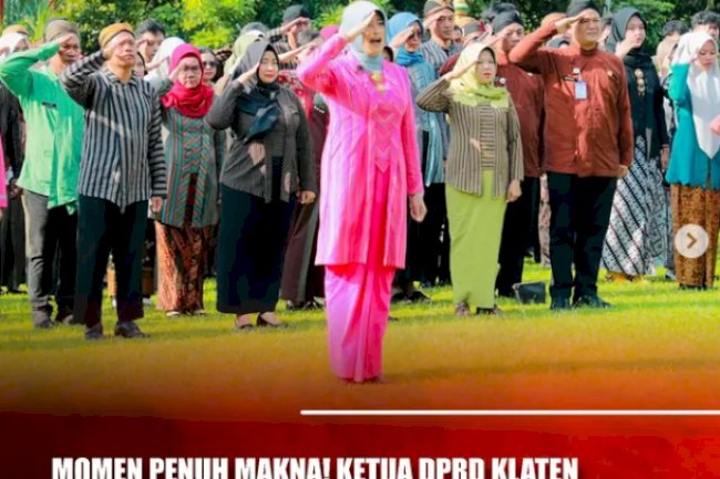 MOMEN PENUH MAKNA! KETUA DPRD KLATEN TAMPIL KHIDMAT DI UPACARA HARI KARTINI KE 147