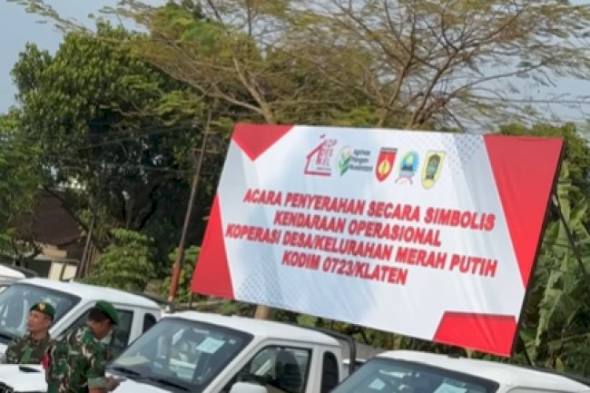 Ketua DPRD Kabupaten Klaten Hadiri Penyerahan Kendaraan Operasional Koperasi Merah Putih