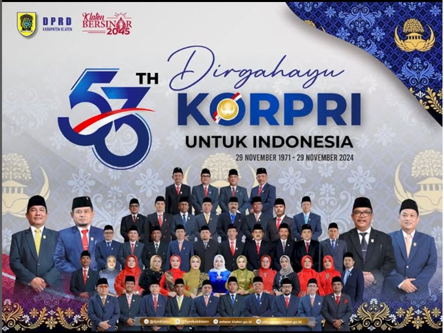 Selamat Hari Ulang Tahun KORPRI ke-53 kepada seluruh anggota KORPRI