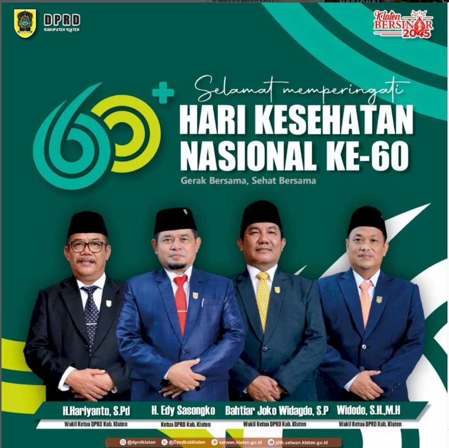 Selamat Hari Kesehatan Nasional ke-60.