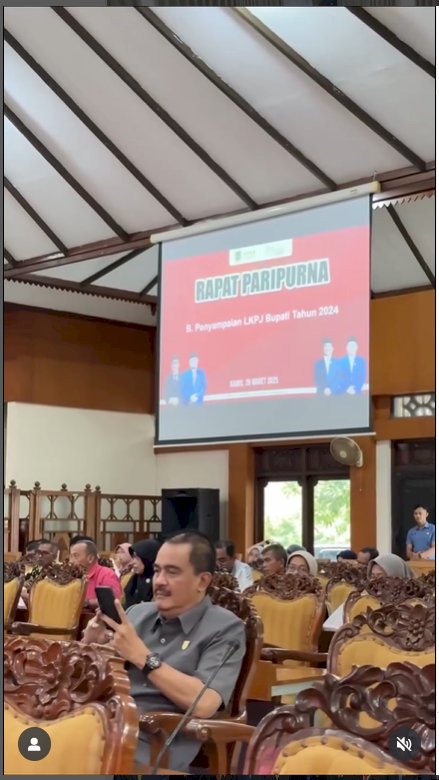 Rapat Paripurna DPRD Kabupaten Klaten, Senin siang (20/3) di Gedung Paripurna DPRD Kabupaten Klaten