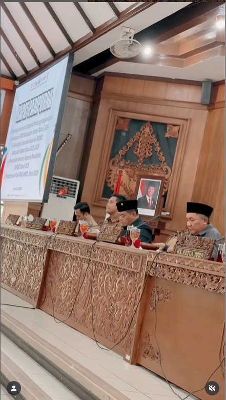 Rapat Paripurna DPRD Kabupaten Klaten Senin pagi (14/7) di Gedung Paripurna DPRD Kabupaten Klaten